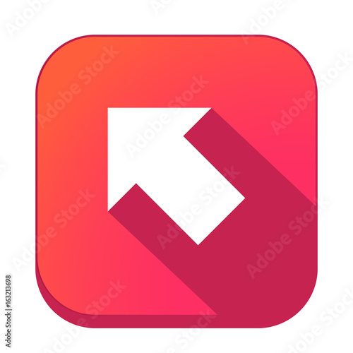 ikona z długim cieniem na tle zaokrąglonego kwadratu