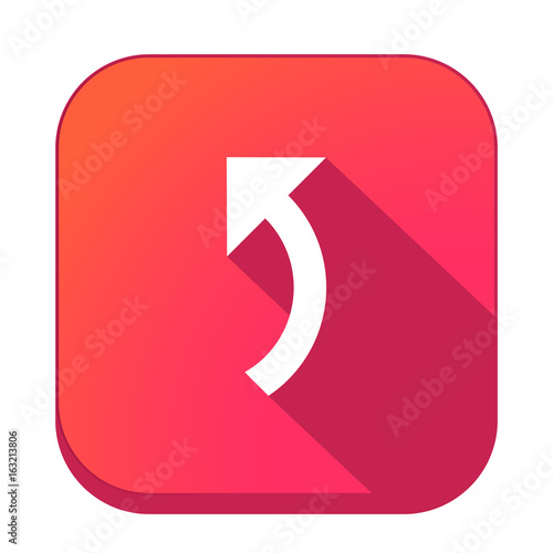 ikona z długim cieniem na tle zaokrąglonego kwadratu