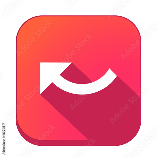 ikona z długim cieniem na tle zaokrąglonego kwadratu