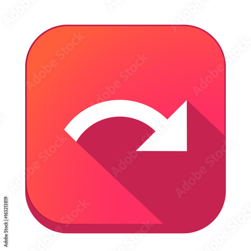 ikona z długim cieniem na tle zaokrąglonego kwadratu