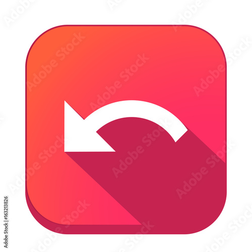 ikona z długim cieniem na tle zaokrąglonego kwadratu