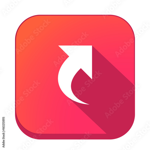 ikona z długim cieniem na tle zaokrąglonego kwadratu