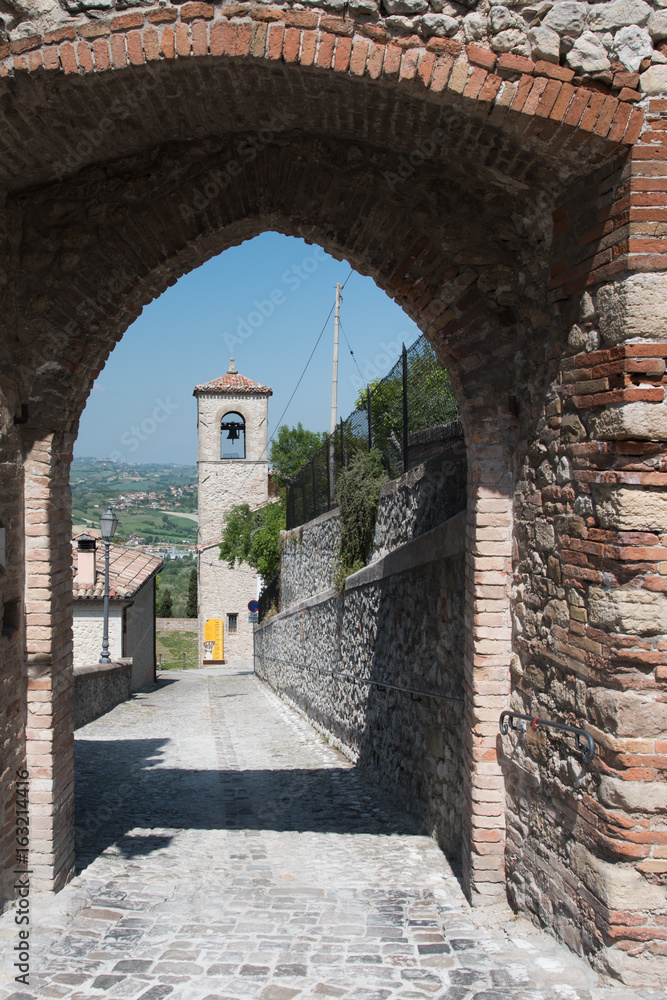 The fairy-tale village of Verucchio. Rimini.
