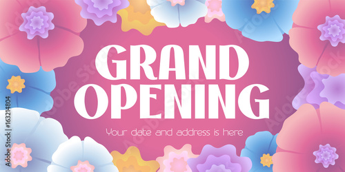 Grand opening vector illustration
