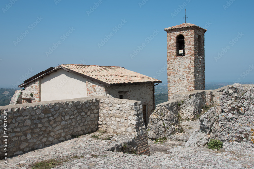 Fortifications and views in the village of Torriana. Rimini. Fortifications and views in the village of Torriana. Rimini.