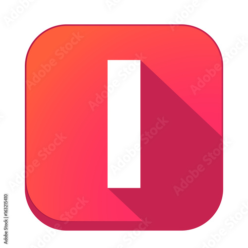 ikona z długim cieniem na tle zaokrąglonego kwadratu