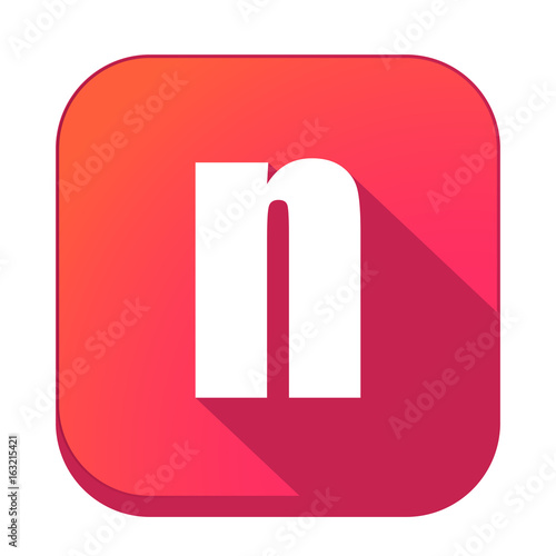 ikona z długim cieniem na tle zaokrąglonego kwadratu