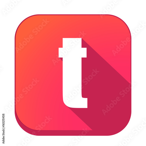 ikona z długim cieniem na tle zaokrąglonego kwadratu