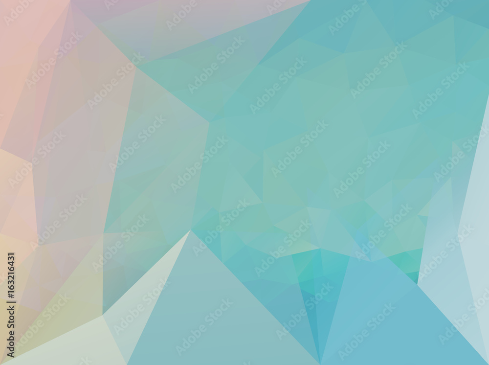 Fototapeta premium Triangle blue pattern