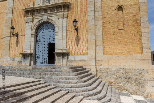 Steps and entrance of the historic church of Altea