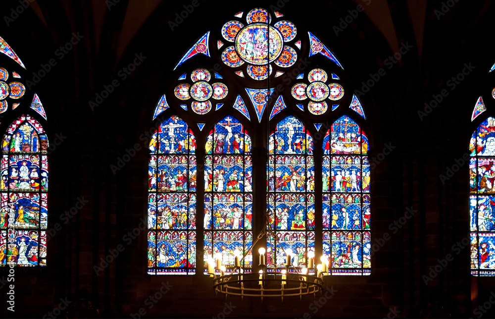 Glasfenster im Straßburger Münster