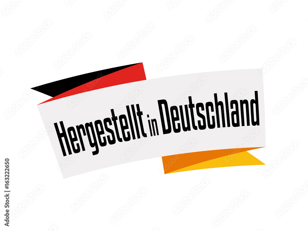Fototapeta premium Hergestellt in Deutschland