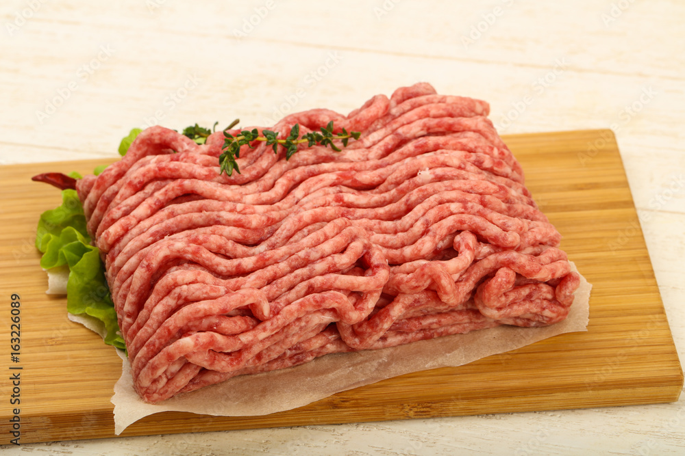 Raw minced beef meat Raw minced beef meat