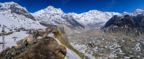 Panorama of Machapuchare and Annapuranat (Pokhara ,Nepal)