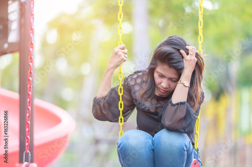 frustrated young woman photo