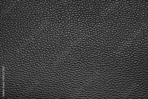 Black leather texture background for fashion, furniture or interior concept design.