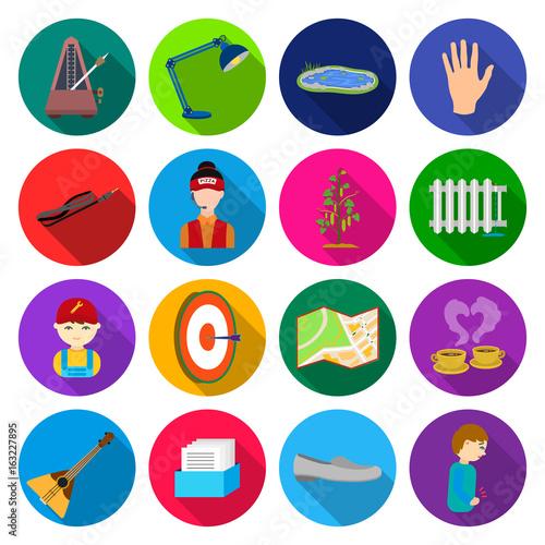 ,production, business, hobbies and other web icon in flat style.shoes, boy, pain icons in set collection.