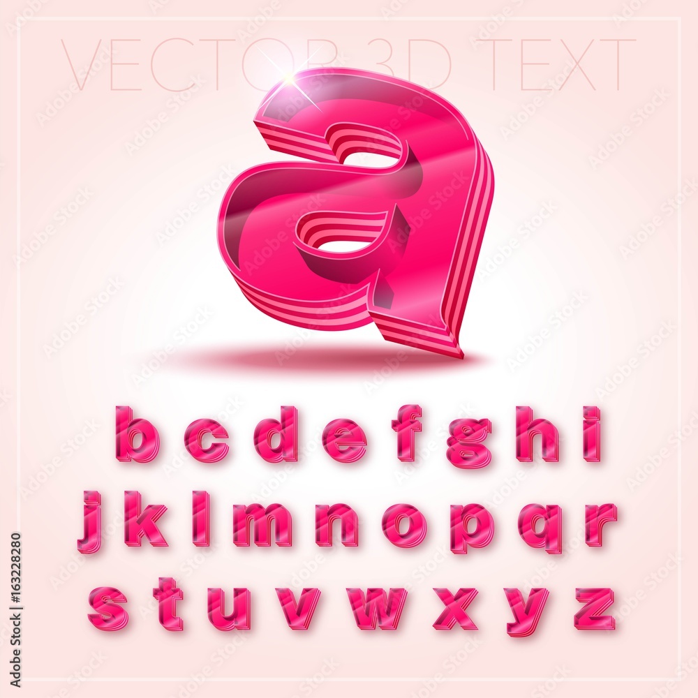 立体の文字 アルファベット小文字 Stock Vector Adobe Stock 立体の文字 アルファベット小文字 Stock Vector Adobe Stock