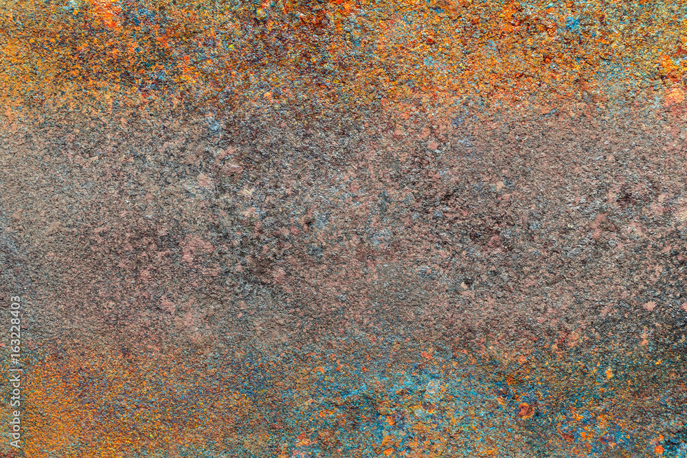 Rusty metal texture background for interior, exterior or industrial construction concept design.