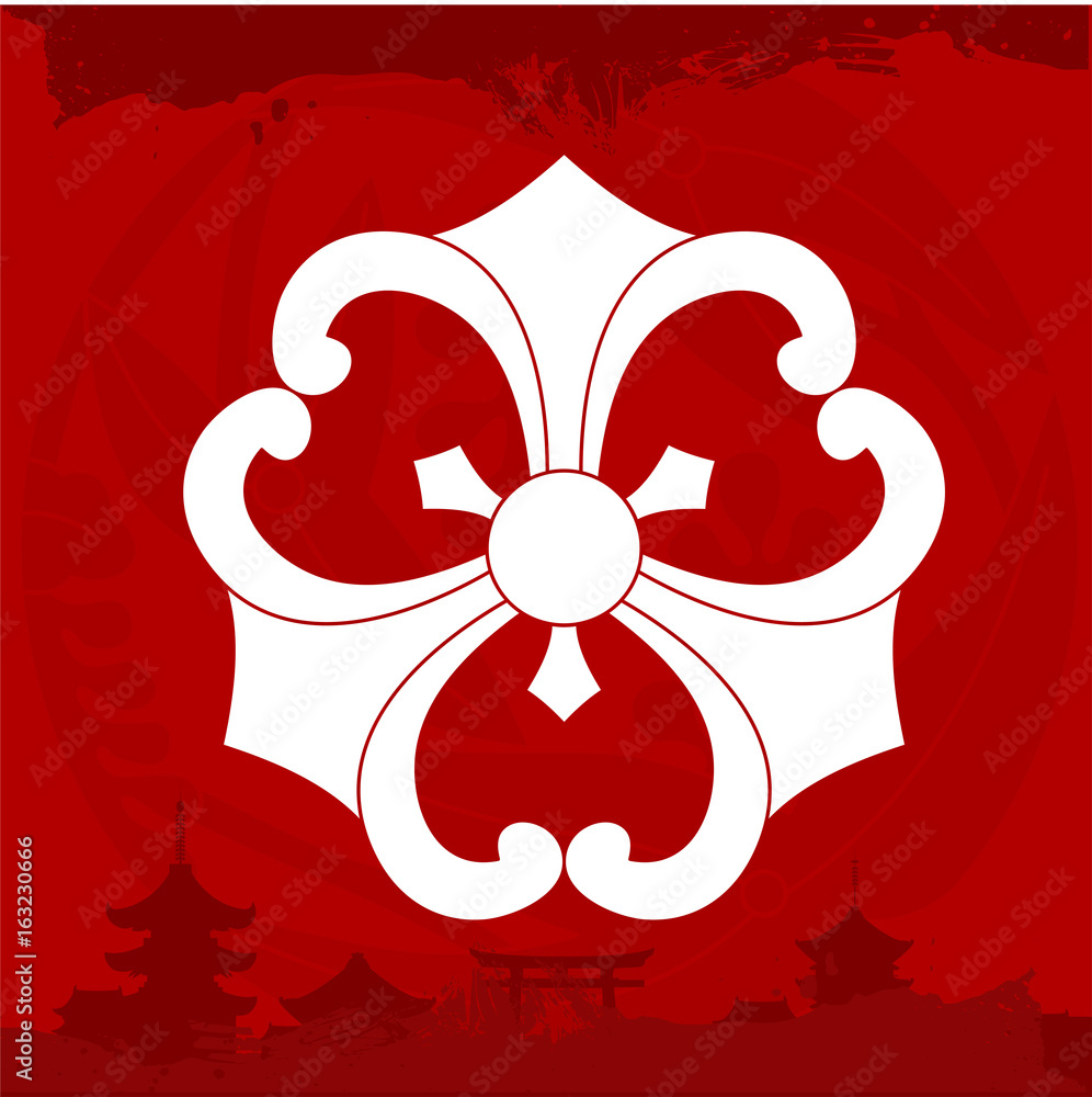 Japanese cultural ornaments. National ornaments of Japan Japanese cultural ornaments. National ornaments of Japan