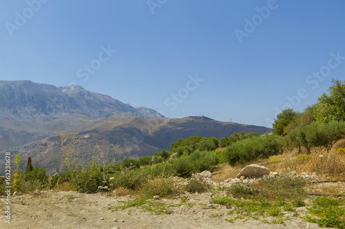 Mountains on the island of Crete