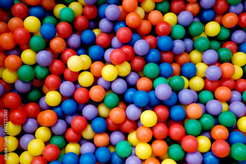 plastic color balls photo