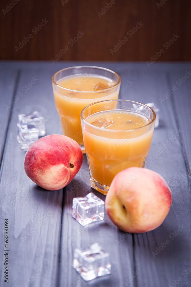 peach juice and fresh peach peach juice and fresh peach