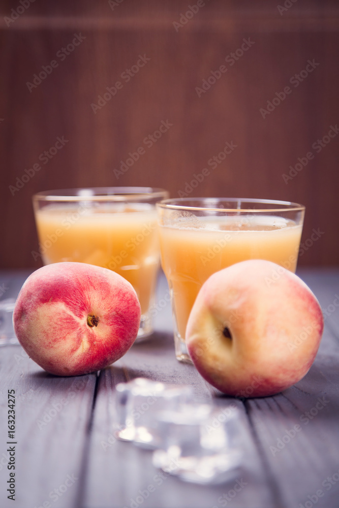peach juice and fresh peach peach juice and fresh peach