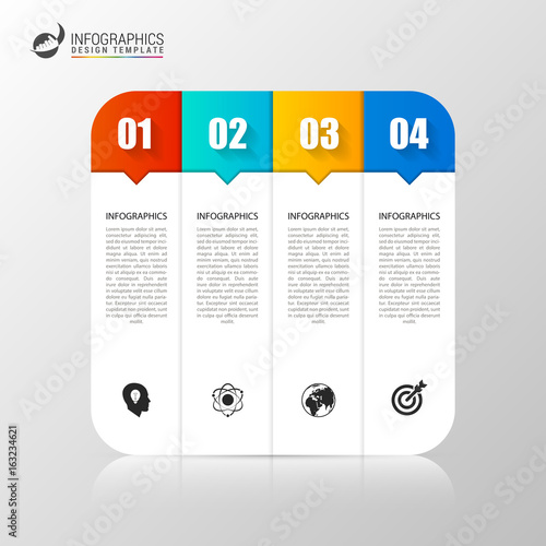 Circle infographics. Template for diagram. Vector illustration