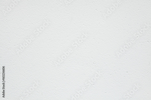 White painted stucco wall.