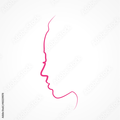 silhouette profil femme