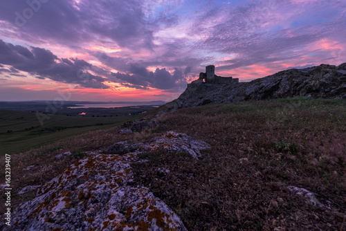 Beautiful citadel in the sunset photo