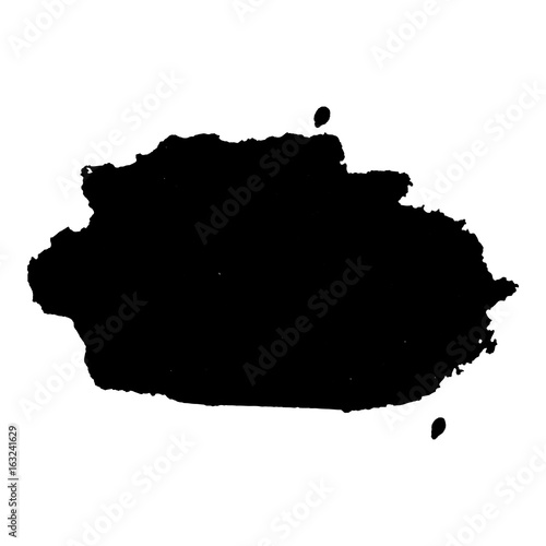 Abstract black ink blot background.