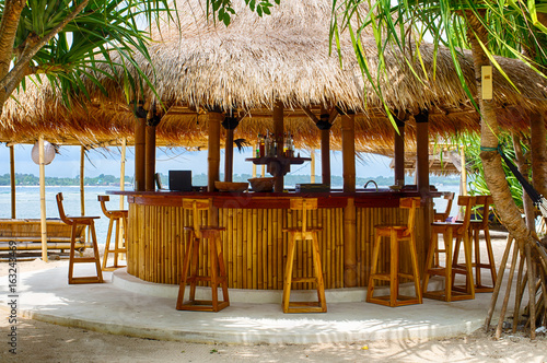 Beach bar, Beach, Indian ocean, Indonesia, GILI air.