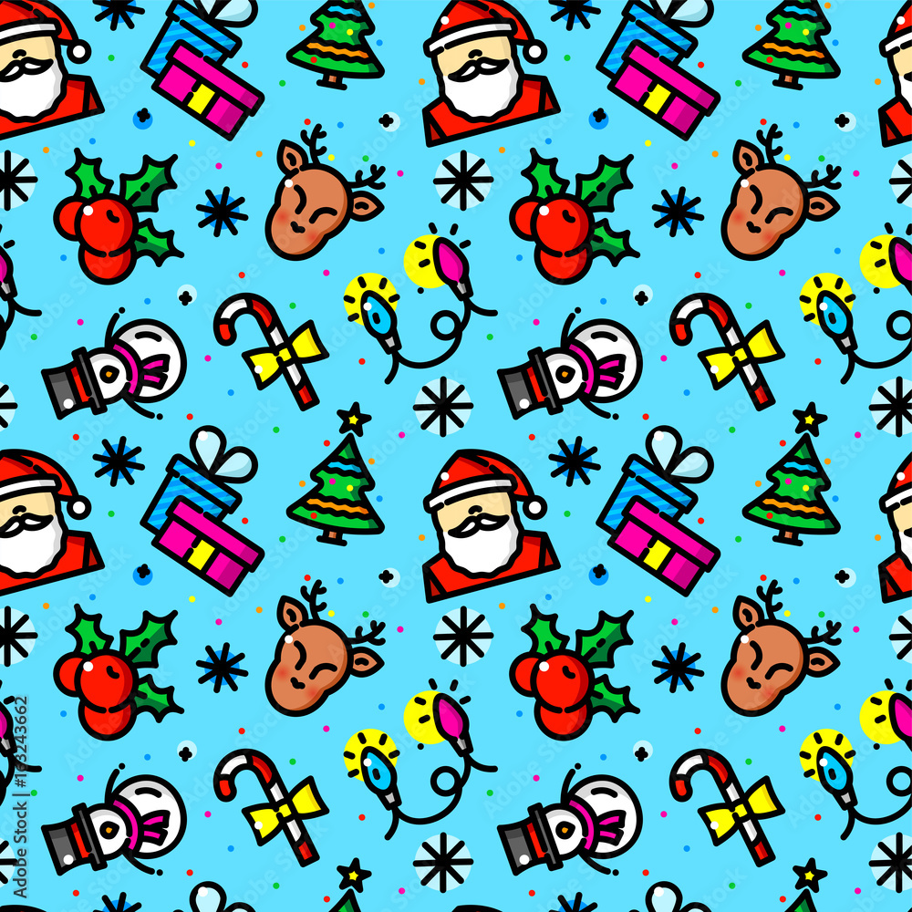Christmas seamless pattern vector illustration Christmas seamless pattern vector illustration