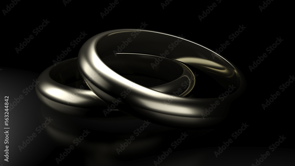 Marriage rings - 3D rendering Marriage rings - 3D rendering