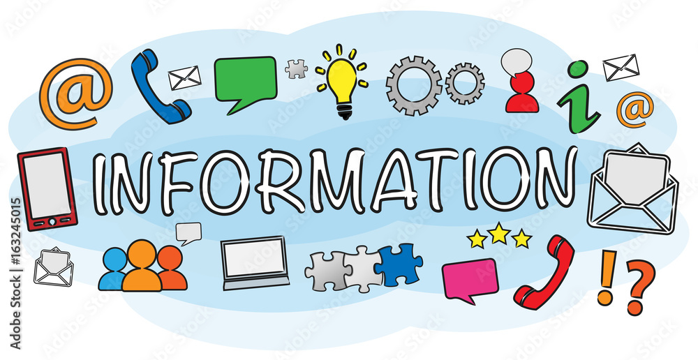 Naklejka premium Communication / Information