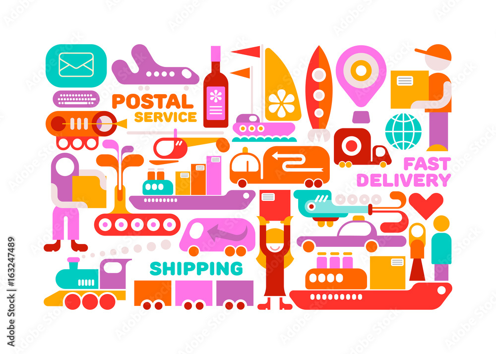 Shipping Service vector illustration Shipping Service vector illustration