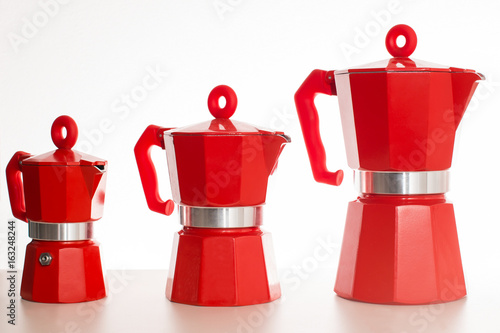 set of geyser coffee maker photo