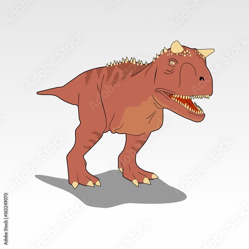 carnotaurus vector illustration