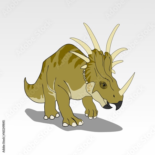 triceratops vector illustration