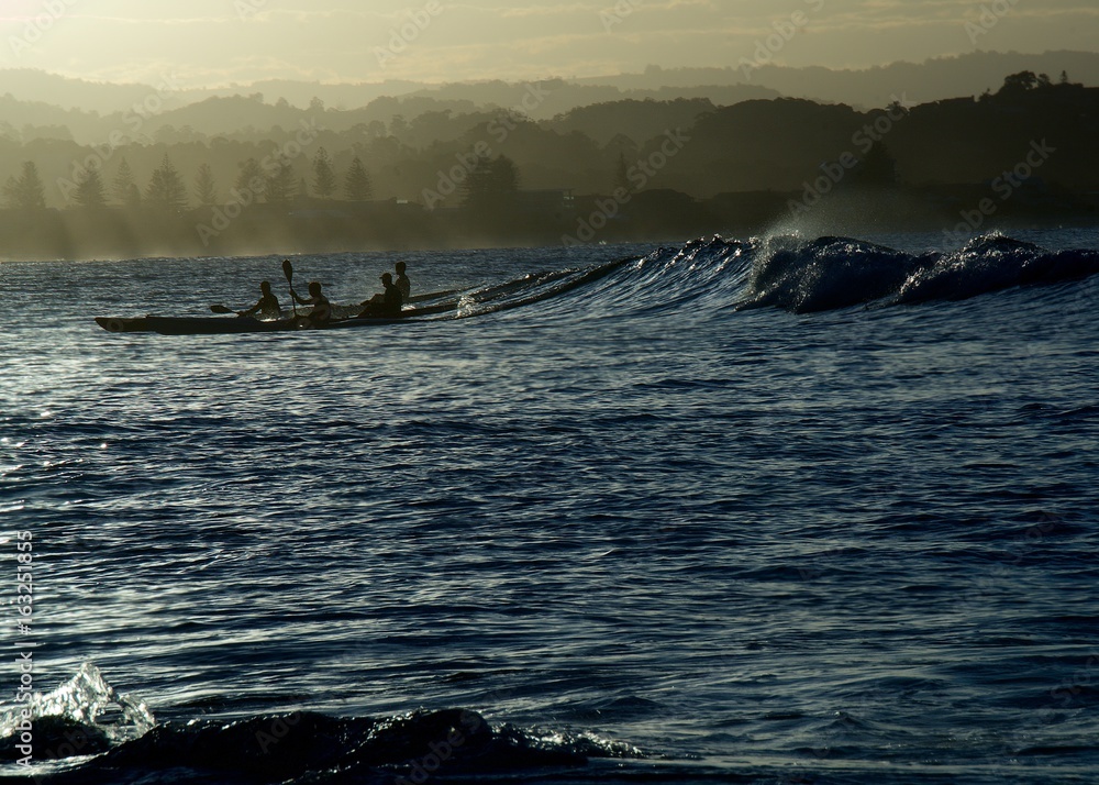 Fototapeta premium Surf Boarders at Byron Bay