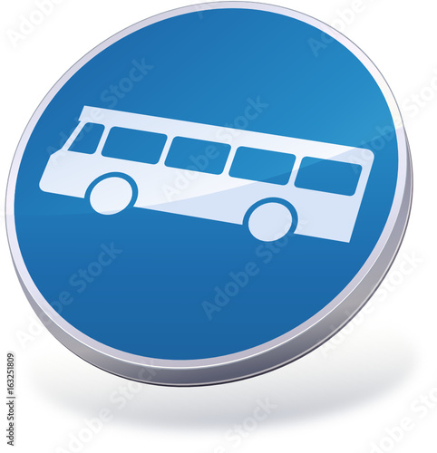 Panneau voie réservée aux bus (3D)