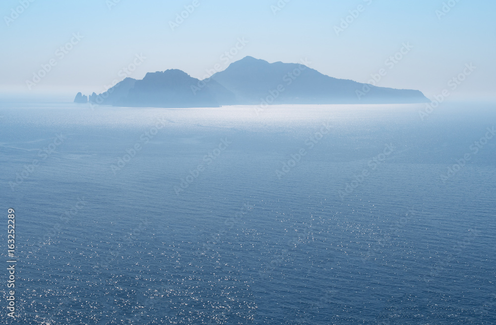 Capri island, distant view