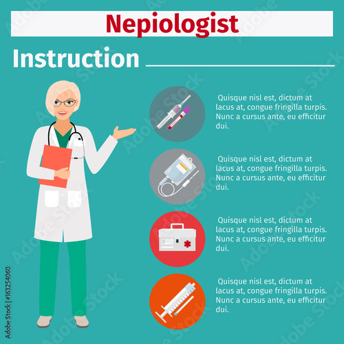 Medical equipment instruction for nepiologist