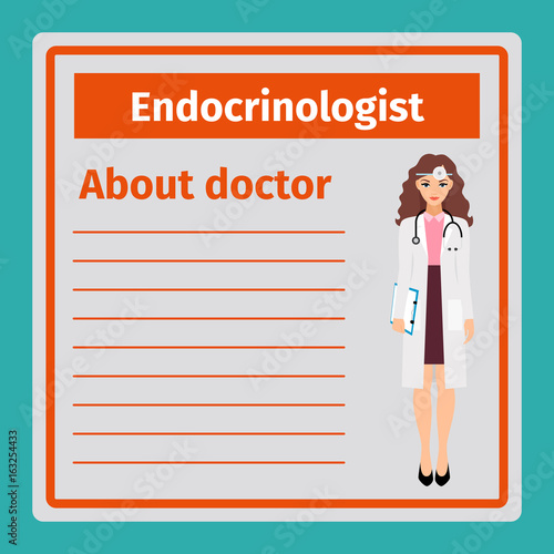 Medical notes about endocrinologist