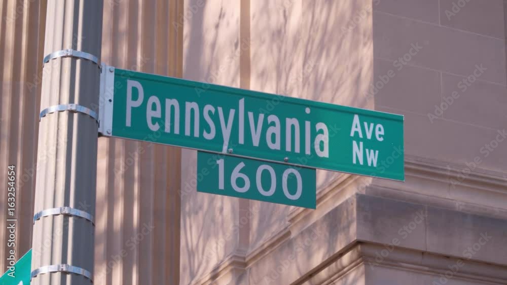 Pennsylvania Avenue in Washington - address of The White House Pennsylvania Avenue in Washington - address of The White House