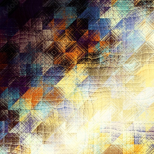 Squared grunge blur background
