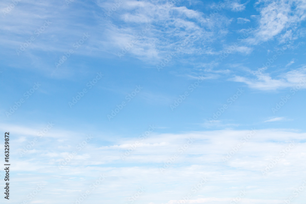 Fototapeta premium Blue sky with White cloud background
