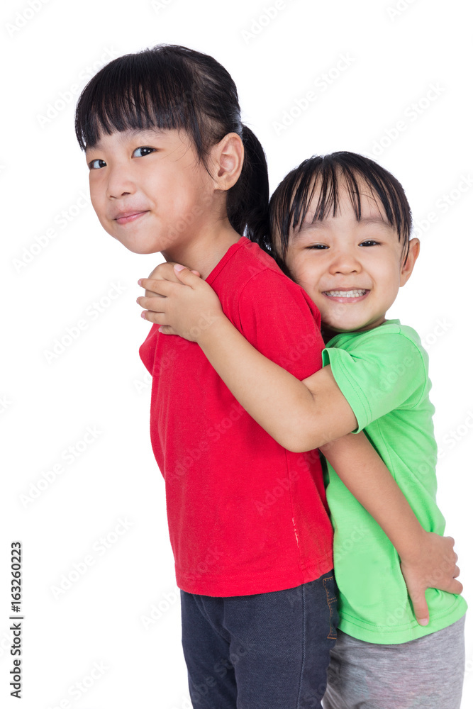 Asian Chinese little girls playing together Asian Chinese little girls playing together